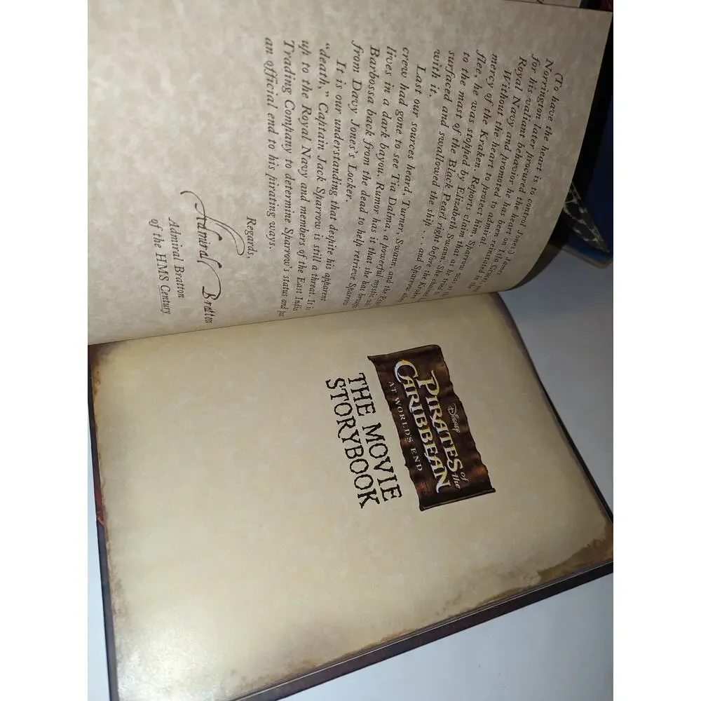 2 Disney Pirates of the Caribbean Books The Secret Files Movie Storybook